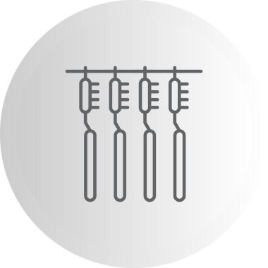 Uygulamalar veya web sayfaları için diş fırçası simgesi