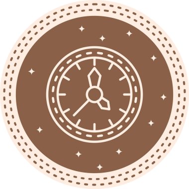 saat web simgesi vektör illüstrasyonu