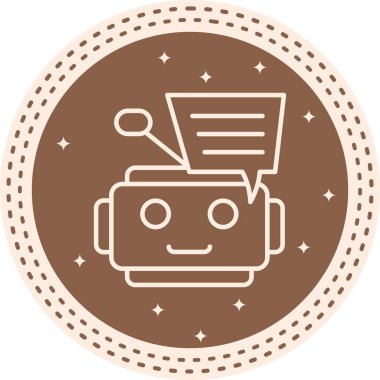 Robot Biçimli Özel Vektör Tasarım Varlığı