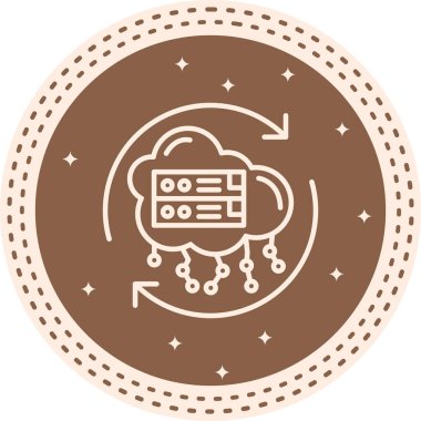 Bulut Yedekleme Simgesi, Beyaz Arkaplan Görüntü