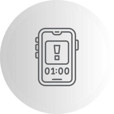 akıllı telefon simgesi, vektör illüstrasyonu basit tasarım