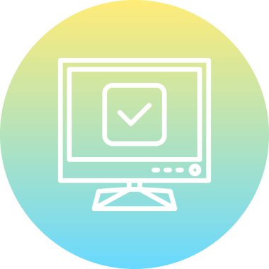 Tv Tik Yaratıcı Minimum Vektör Sanatı Özelliği