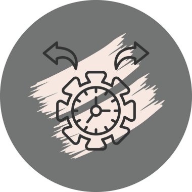 saat web simgesi vektör illüstrasyonu