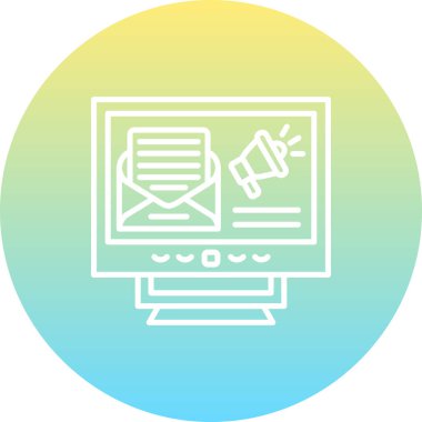 Modern simgenin vektör illüstrasyonu