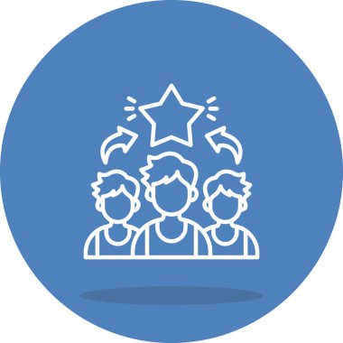 iş liderliği, web basit simgesi