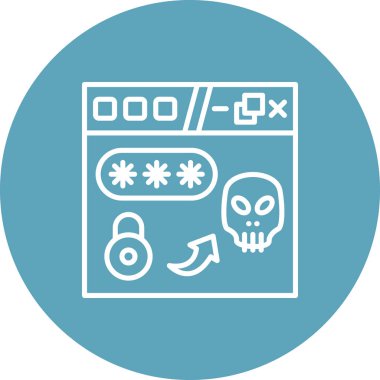 Web Sitesi Satır Simgesi, Basit Görüntü Beyaz Arkaplanda İzole Edildi