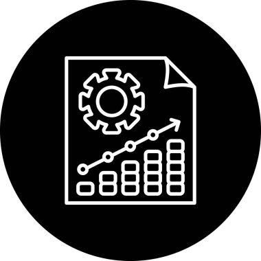 Proje Yönetimi web simgesi vektör illüstrasyonu