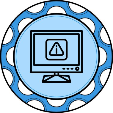 Hata web simgesi vektör illüstrasyonu