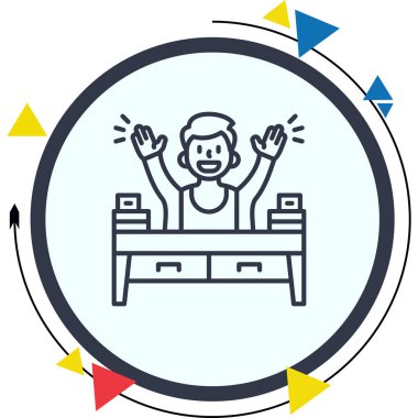 Hiperaktif Ayırt Vibrant Dijital Grafik Özelliği