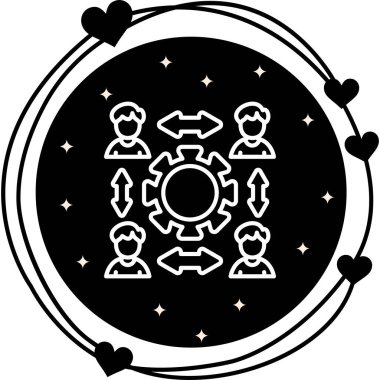  toplantı simgesi vektör illüstrasyon tasarımı