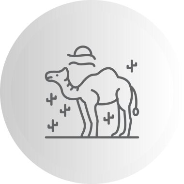 Deve Simgesi Vektör tasarımı