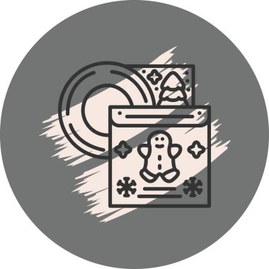 Müzik Albümü Web simgesi vektör çizimi