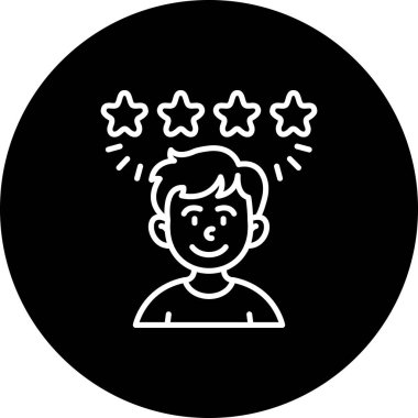 Simge vektör illüstrasyon tasarımını gözden geçir