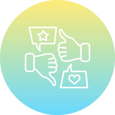 Geri besleme simgesi vektör illüstrasyon tasarımı