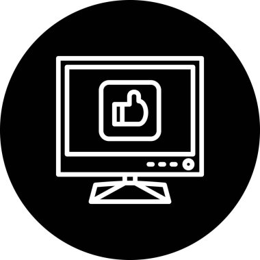 Çizgi Ağ ikonu vektör çizimi gibi