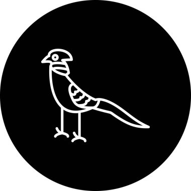 Altın Sülün ikonu vektör illüstrasyon tasarımı