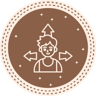 Esneklik web simgesi vektör illüstrasyonu