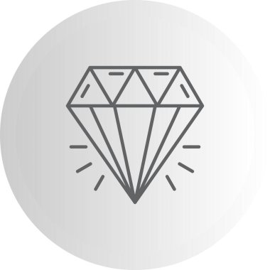 elmas satırı simgesi, vektör çizim