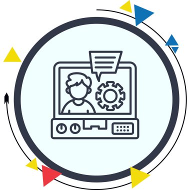 Bilişim Danışmanlığı Özel Vektör Tasarım Varlığı