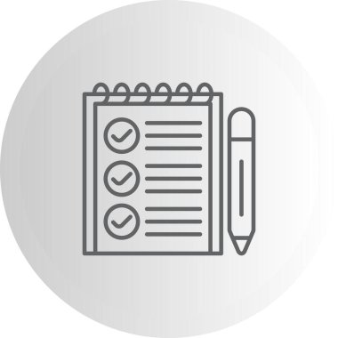 Görev simgesi vektör illüstrasyon tasarımı