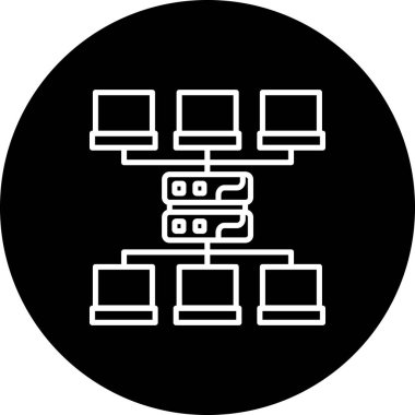 Yerel Ağ Eşsiz Soyut Markalaştırma Grafik ŞekliName