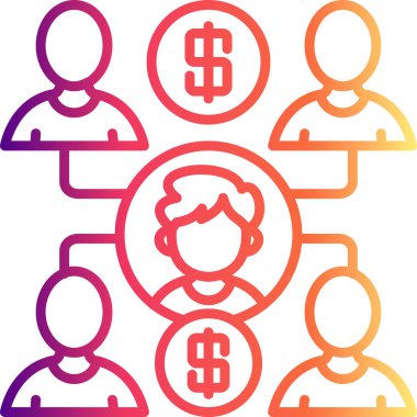 Pazarlama simgesi vektör illüstrasyon tasarımı