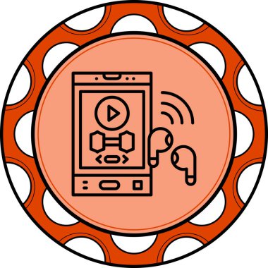 Müzik Uygulaması Tarz Temiz Ürün Tasarımı Nesnesi