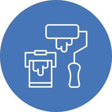 Boya Pateni Yenilikçi Düz Ürün Tasarım Sembolü