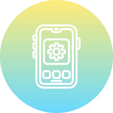 Mobil Ayarlama Stili Temiz Ürün Tasarımı Nesnesi