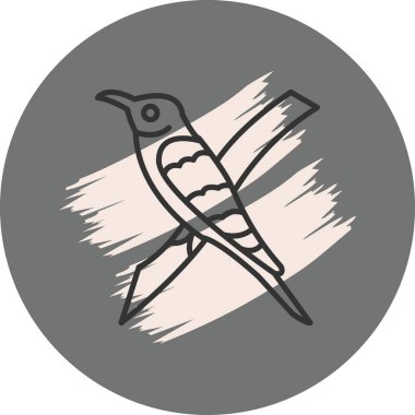 Avrupa Arı yiyici ikon vektör çizimi tasarımı