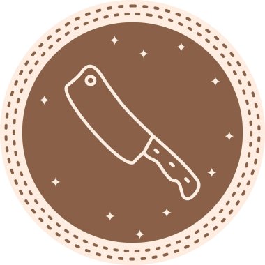 Kasap Zarif Modern Yaratıcı Sanat Sembolü