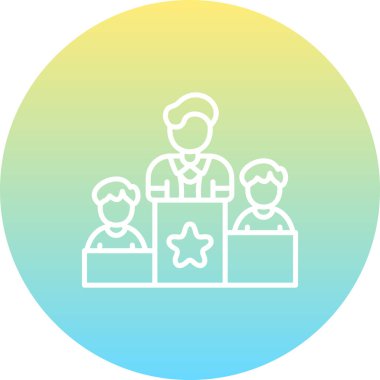 iş lideri, web basit simgesi