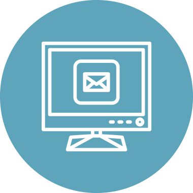 Moda biçimi izole edilmiş arkaplanda bilgisayar izleme simgesi