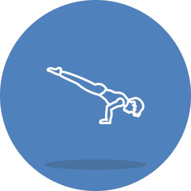 Tavuskuşu Pozu Yaratıcı Modern Düz Vektör Tasarımı