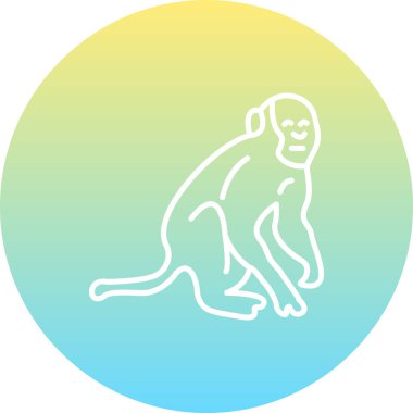 Maymun Çağdaş Yenilikçi Dijital Tasarım Varlığı