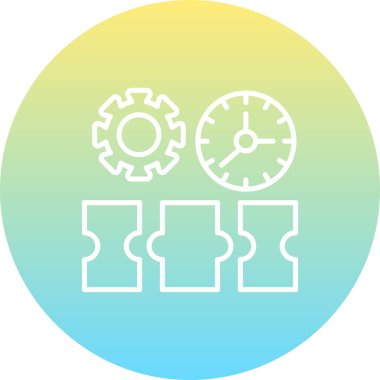 Zaman Yönetimi Modern Soyut Yaratıcı Tasarım Varlığı