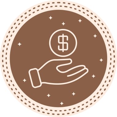 Paraya Minimum Düz Yaratıcı Grafik Tasarımı Ver