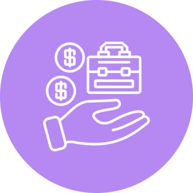 İş Modeli Eşsiz Düz Dijital Tasarım Nesnesi