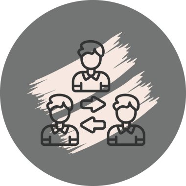 Orta halli Modern Markalaşma Vektörü Varlığı