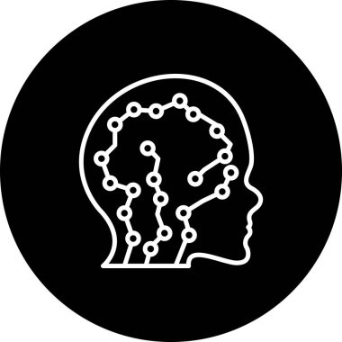 Sinirsel Ağ Yaratıcı Modern Düz Vektör Tasarımı