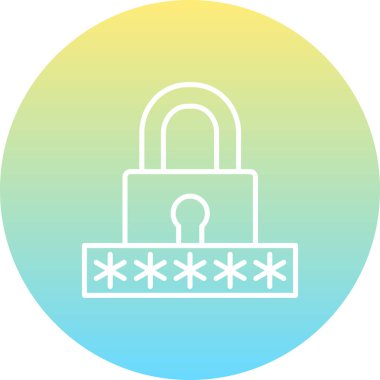 Parola Zarif Modern Marka Vektör Varlığı