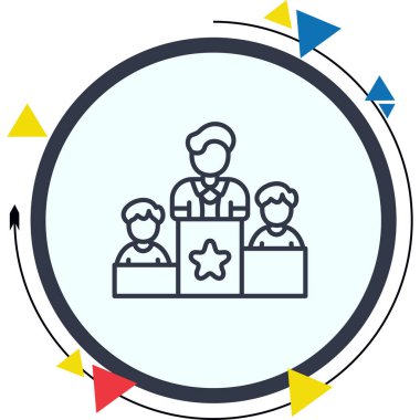 iş lideri, web basit simgesi