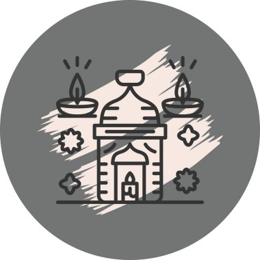 mum ağ ikonu vektör illüstrasyonu