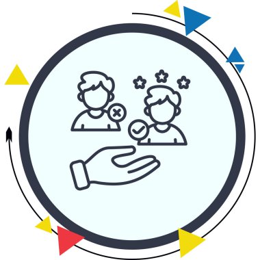 Çalışan Beğeni Düz Sayısal Tasarım Nesnesini Seç