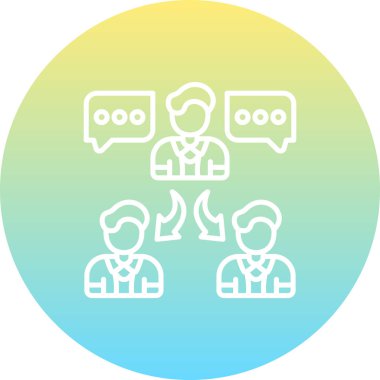 İletişim web simgesi vektör illüstrasyonu