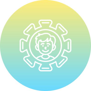 yönetim web simgesi vektör illüstrasyonu