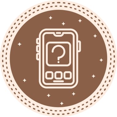 soru web simge vektör çizim