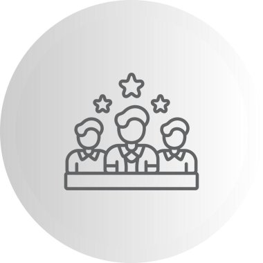 Takım Lideri Web simgesi vektör çizimi