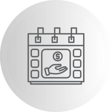 Takvim Geliri Günü Zarif Rafine Ürün Tasarım Varlığı