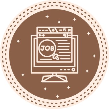 Çevrimiçi İş Araması Lcd Premium Dengeli Ürün Tasarımı Nesnesi